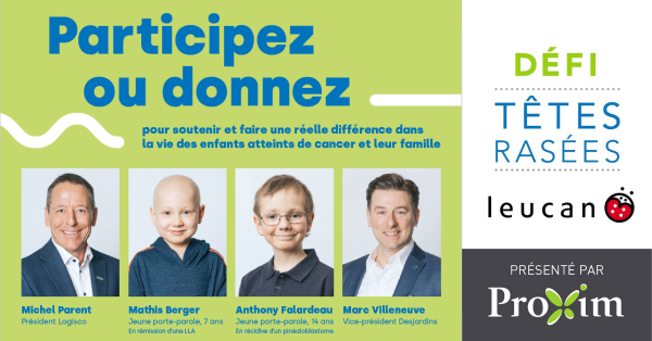 Le Défi têtes rasées Leucan 