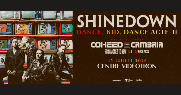 Shinedown s'amène au Centre Vidéotron