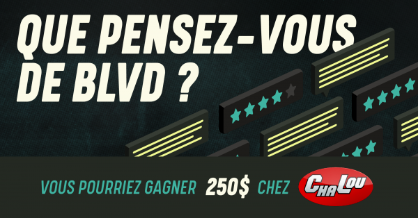 Sondage sur votre appréciation de BLVD 102,1