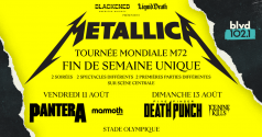 Gagnez vos billets pour Metallica au Stade Olympique!