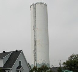 Démolition de la tour d’eau à Beauport