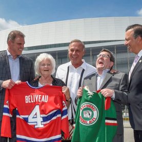 Baptême de la Place Jean-Béliveau Baptême de la Place Jean-Béliveau