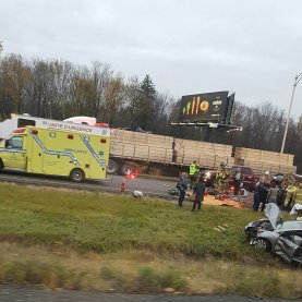 Grave accident sur la 20 ce matin Grave accident sur la 20 ce matin
