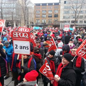 Rassemblement à Québec des membres du SPGQ Rassemblement à Québec des membres du SPGQ