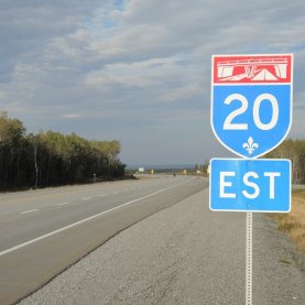 L'A20 élargie entre Charny et St-Romuald