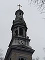 Clocher de l'église St-Sauveur: travaux suspendus Clocher de l'église St-Sauveur: travaux suspendus