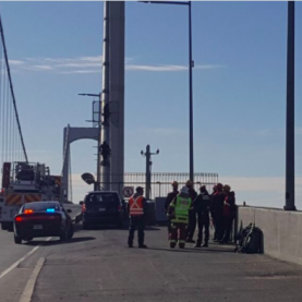 Individu en crise sur le pont Pierre-Laporte