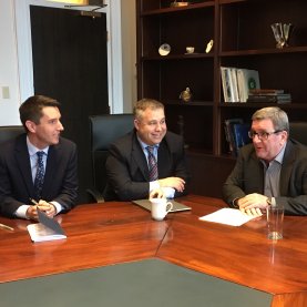 Première recontre officielle pour Labeaume et le ministre des Transports Première recontre officielle pour Labeaume et le ministre des Transports
