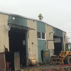 Incendie chez Mainguy Pièces d'auto Incendie chez Mainguy Pièces d'auto