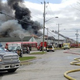 Incendie majeur à Lévis