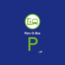 Un parc-o-bus près de l'aéroport Un parc-o-bus près de l'aéroport