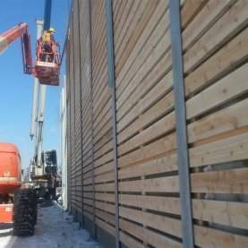 Début des travaux du mur anti-bruit Début des travaux du mur anti-bruit
