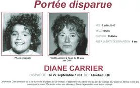 Le SPVQ aimerait bien résoudre la disparition de Diane Carrier survenue il y a 55 ans. Le SPVQ aimerait bien résoudre la disparition de Diane Carrier survenue il y a 55 ans.