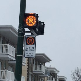 Opération de déneigement à Québec