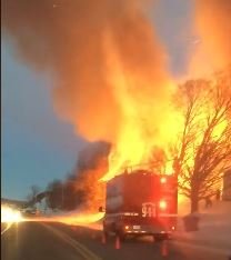 Violent incendie dans un poulailler à Vallée-Jonction