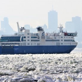 Le F.A Gauthier en cale sèche à Lévis Le F.A Gauthier en cale sèche à Lévis