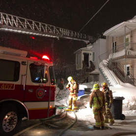 Incendie dans le secteur Montmorency à Beauport 