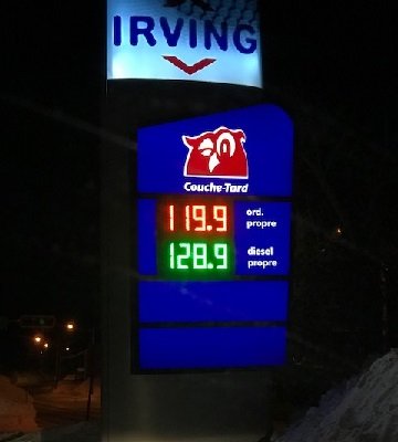 Prix de l'essence à la hausse à Québec Prix de l'essence à la hausse à Québec