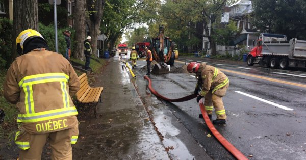 Fuite de gaz dans le quartier Montcalm