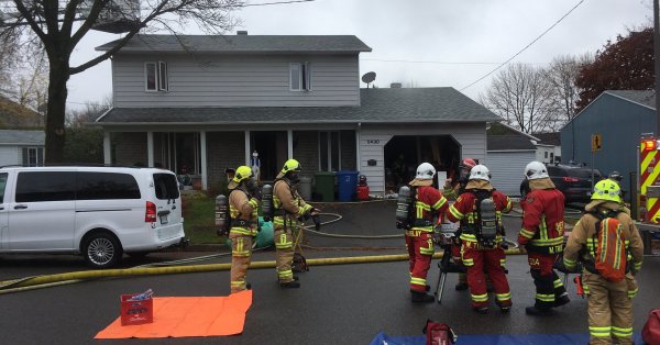 Incendie dans l'arrondissement Les Rivières