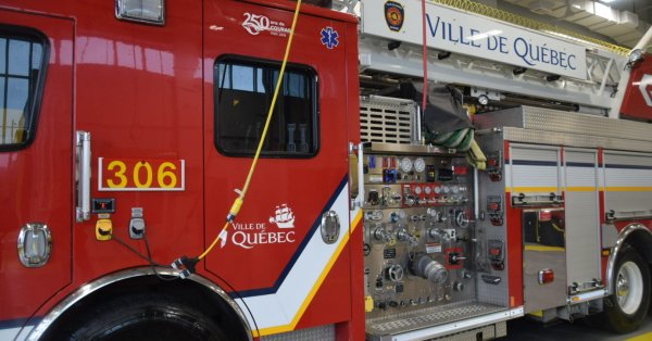 Incendie dans l'arrondissement Beauport