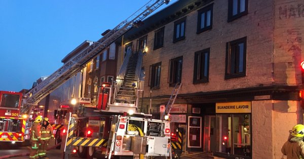 Incendie de 5 alarmes cette nuit dans Saint-Sauveur