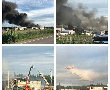 INCENDIE D'UNE RARE VIOLENCE À LÉVIS