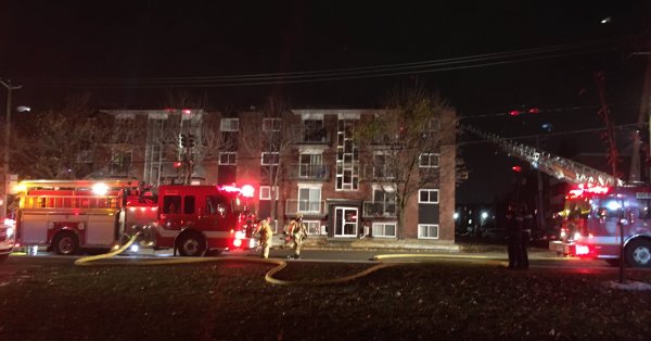 INCENDIE DE 2 ALARMES MERCRDI SOIR À QUÉBEC