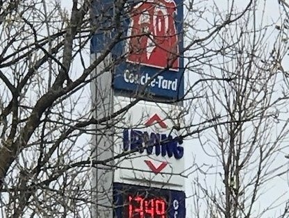 LE PRIX DE L'ESSENCE À LA HAUSSE À QUÉBEC