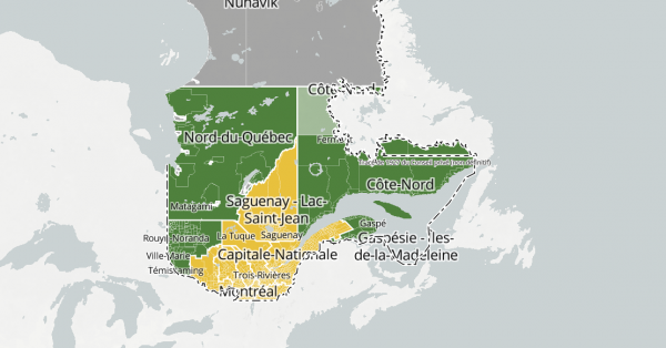 LE ORANGE DISPARAÎT DE LA CARTE DU QUÉBEC