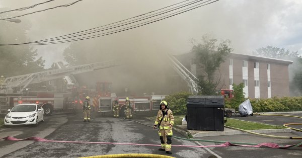 INCENDIE MAJEUR DANS L'ARRONDISSEMENT CHARLESBOURG