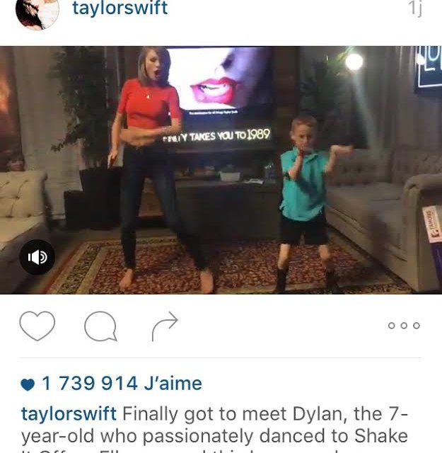 Taylor Swift danse avec un garçon de 7 ans