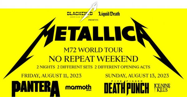 Metallica de retour au Québec en août!