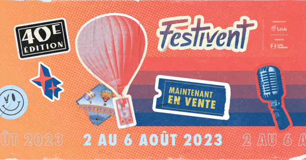 Suivez le dévoilement de la programmation 2023 du Festivent de Lévis ici!