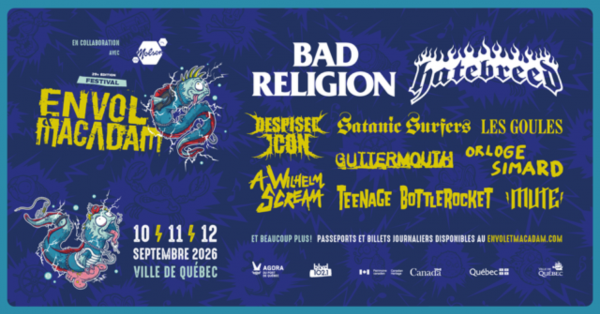 Envol et Macadam 2026 : trois jours de punk, hardcore et musique alternative à Québec